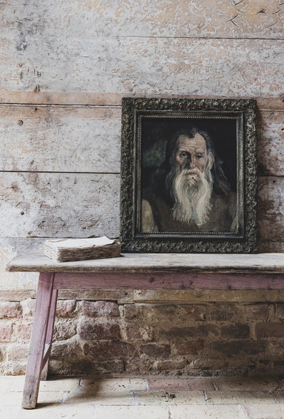 Framed Antique French Portrait