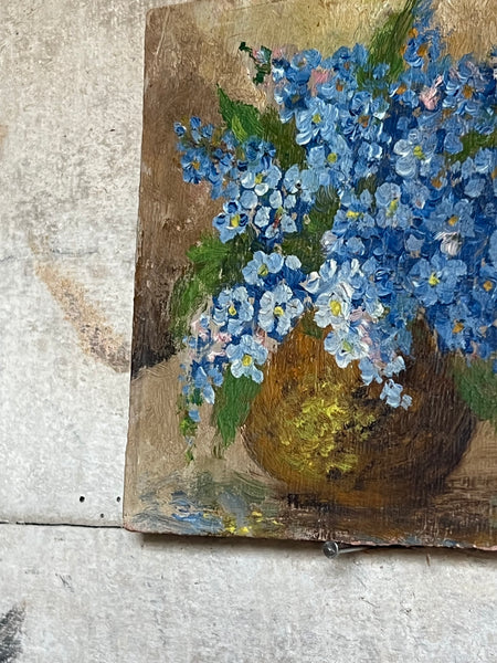 Small Floral Oil on Board