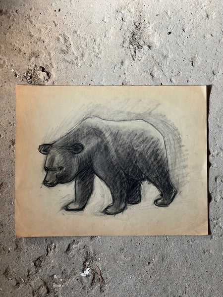 Vintage Charcoal Bear