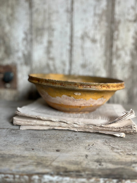 Antique Earthenware Bowl from Provence