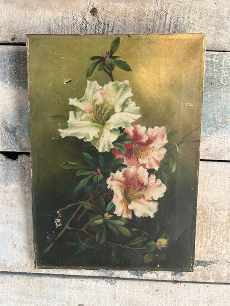 Floral Oil Painting on Canvas