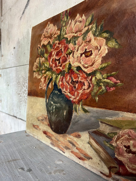 Floral Oil on Board