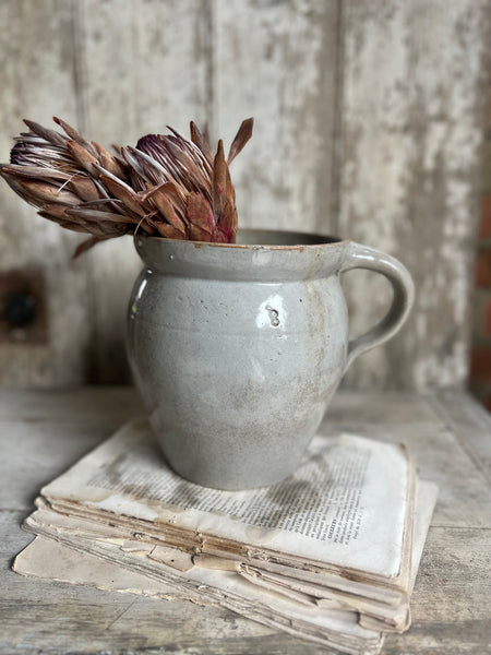 Blue Handled French Confit Jar