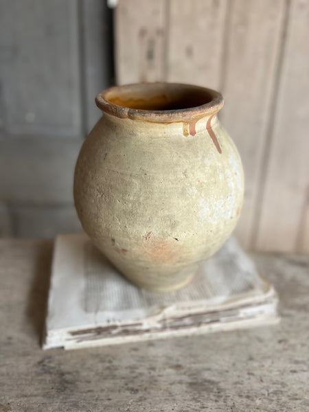 French Vintage Natural Earthenware Vase