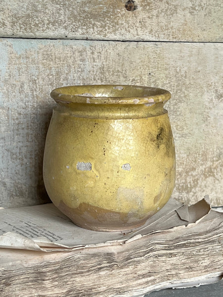 Antique Rustic Confiture Pot