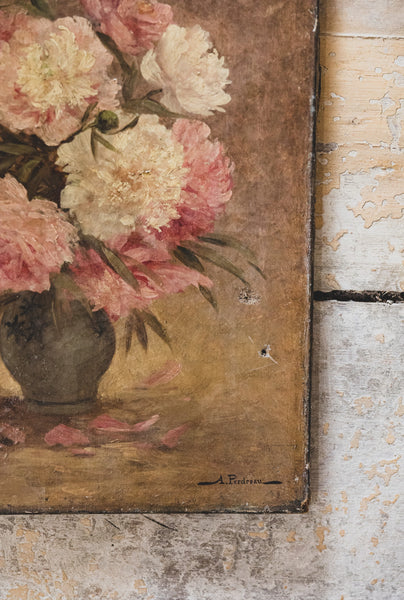 Peony Floral Oil Painting