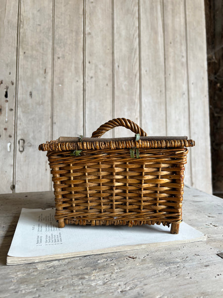 Little Vintage Wicker Basket on legs