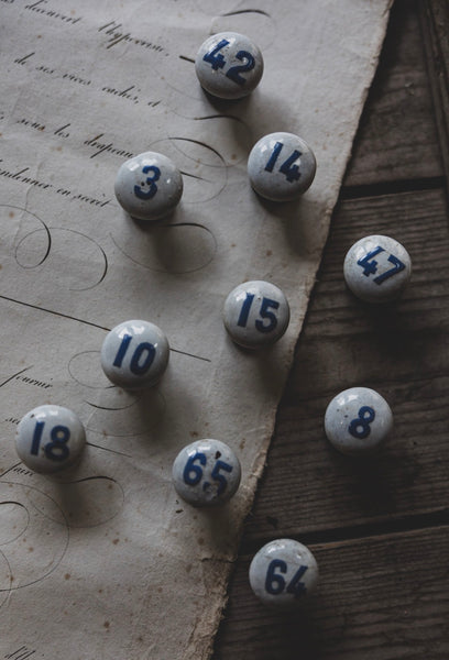 Antique French Numbered Knobs