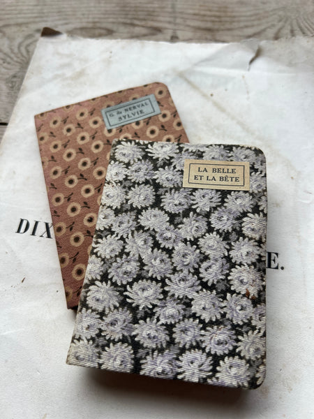 Miniature Fabric French Books for Styling