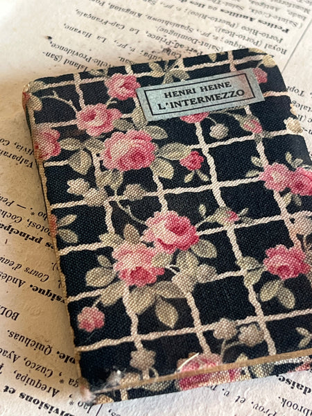 Miniature Fabric French Book