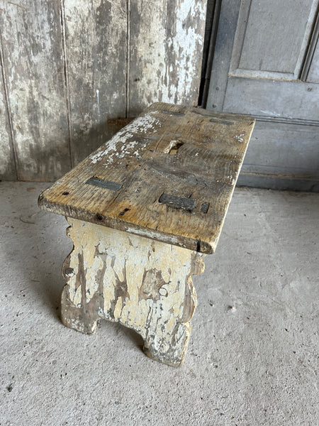 Large Vintage French Stool