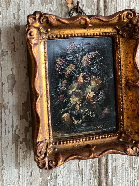 Small Framed French Vintage Floral