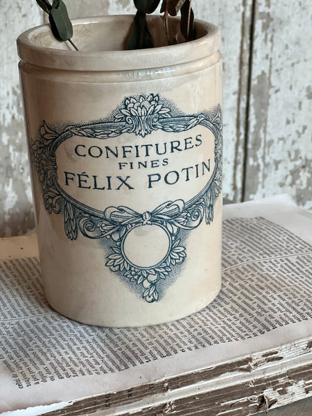 Vintage French Felix Potin Jar