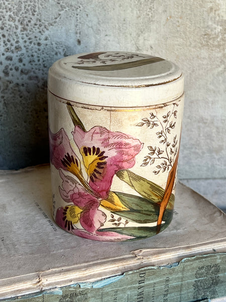Beautiful Lidded Floral Pot