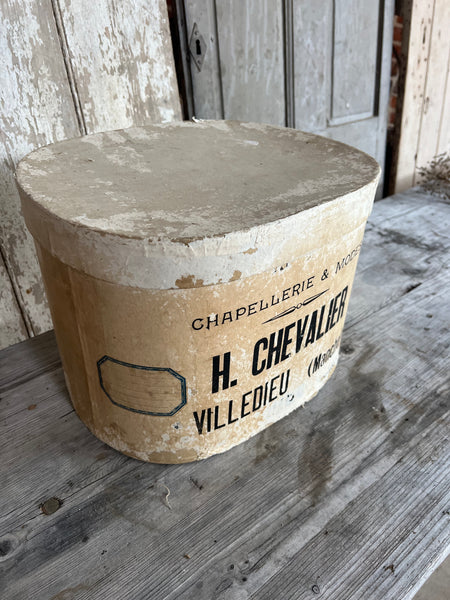 French Vintage Branded Hat Box