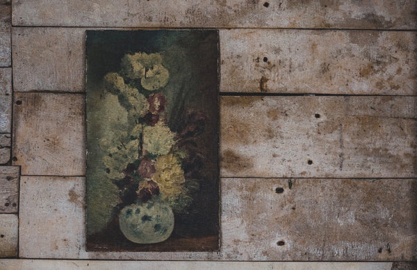 French Floral Oil on Canvas