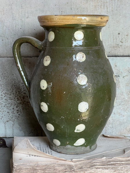 Stunning Spotted Green Pot