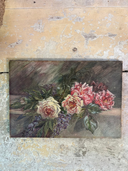 Beautiful Floral Oil on Canvas