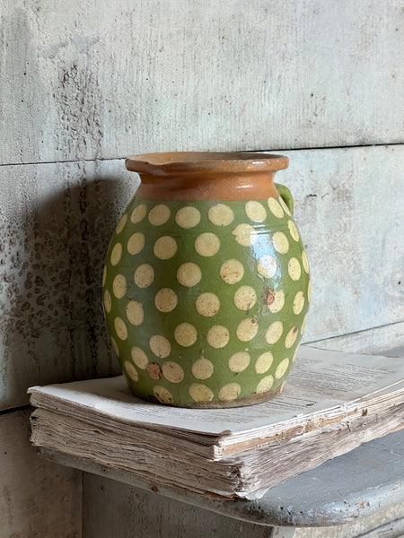 Stunning Spotted Green Pot