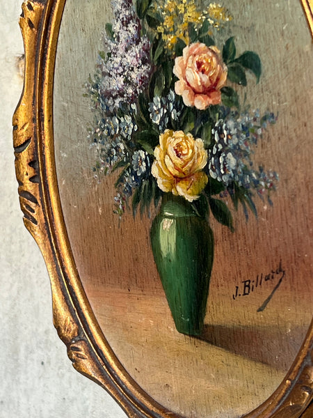 Sweet Framed Floral Oil