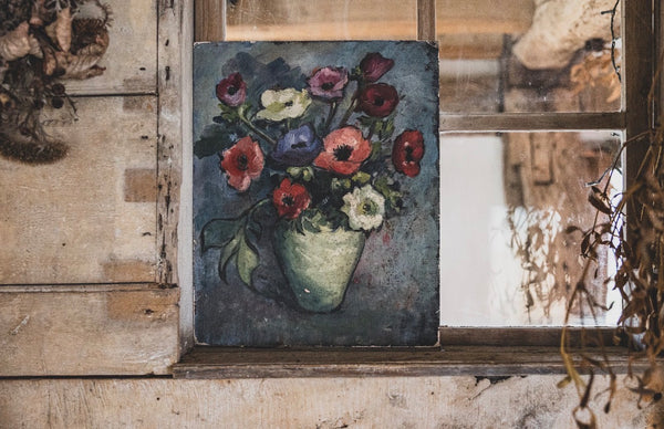 Floral Oil on Board