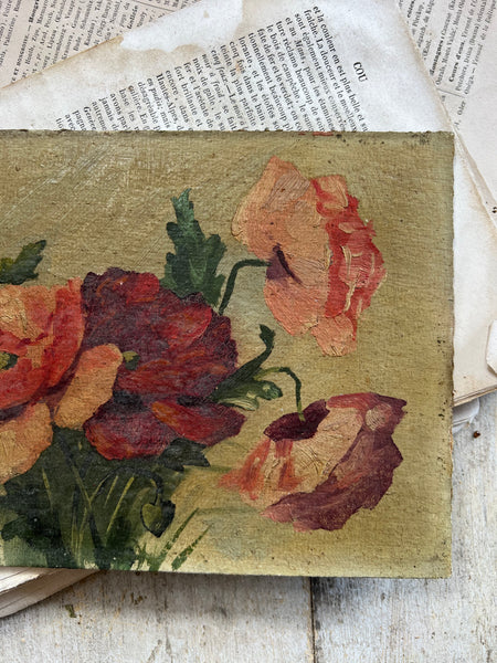 Beautiful French Floral Oil Painting