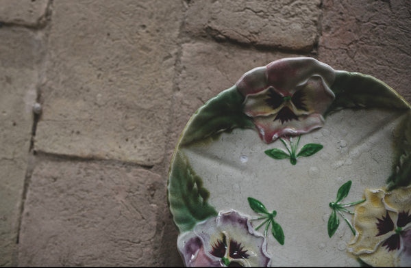 Sweet Vintage Floral French Plate