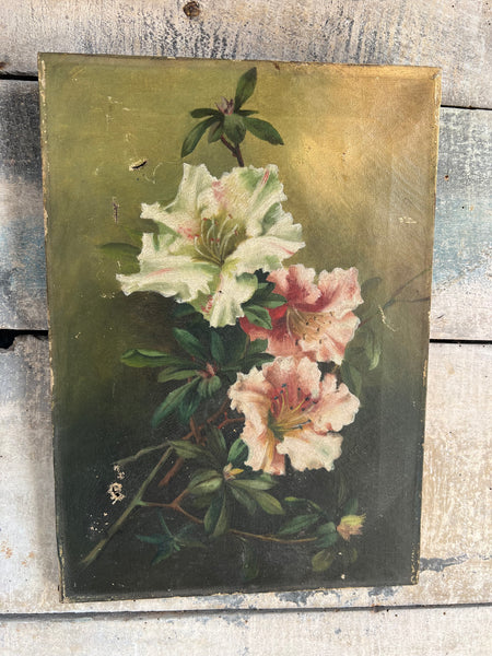 Floral Oil Painting on Canvas