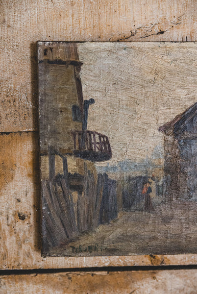 French Farm Oil Painting on Canvas