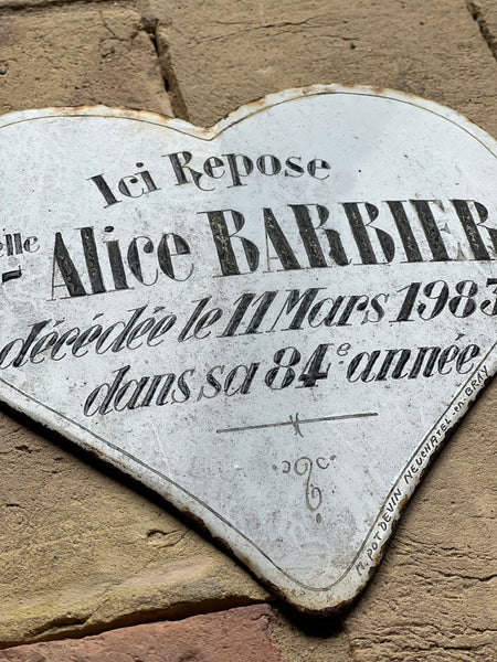 Vintage French Rustic Memorial Heart