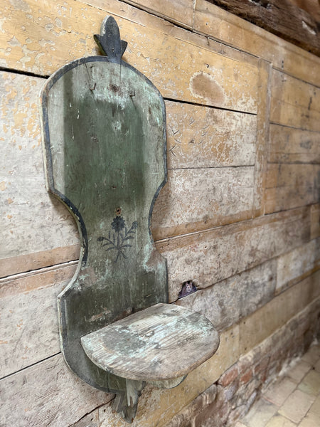 Antique Chippy Paint Decorative Wall Shelf
