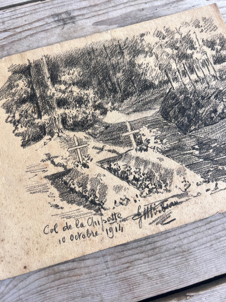 War Memorial Art, Trench Sketch 1914