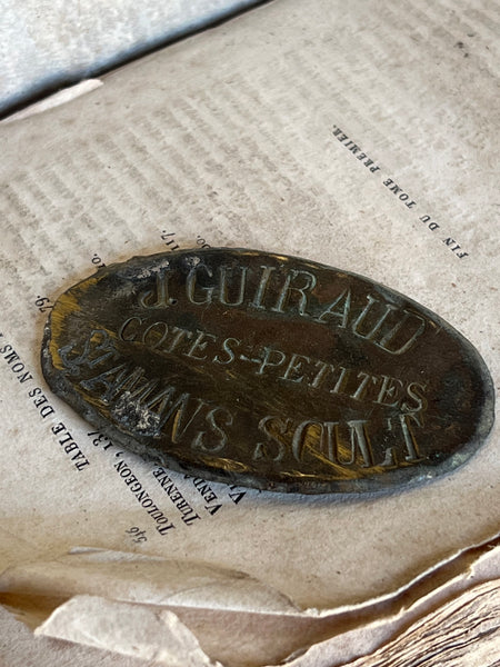 Sweet Antique French Sign