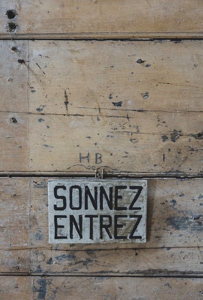 Vintage French Sign