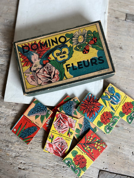 Domino Des Fleurs Vintage Game