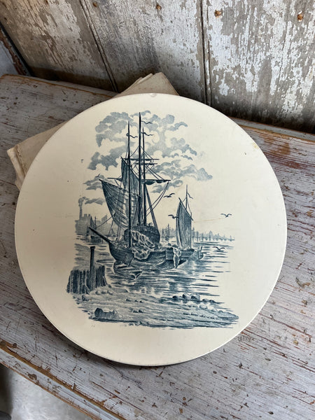 Antique French Boat Cheese Board