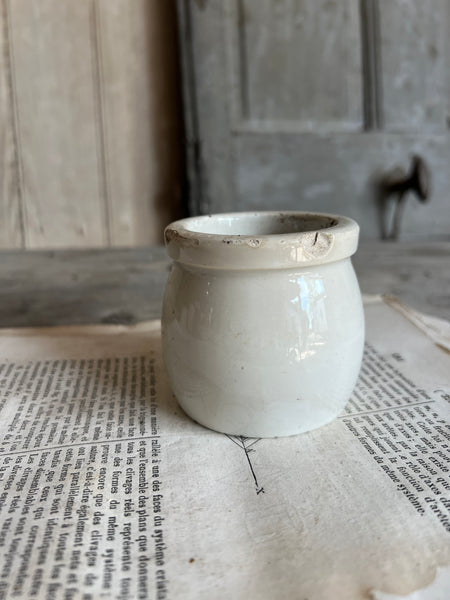 Vintage French Yoghurt Pot