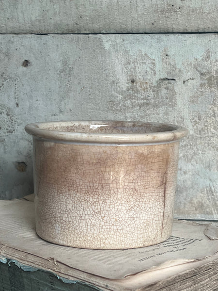 Small Buttery Antique Confiture Pot