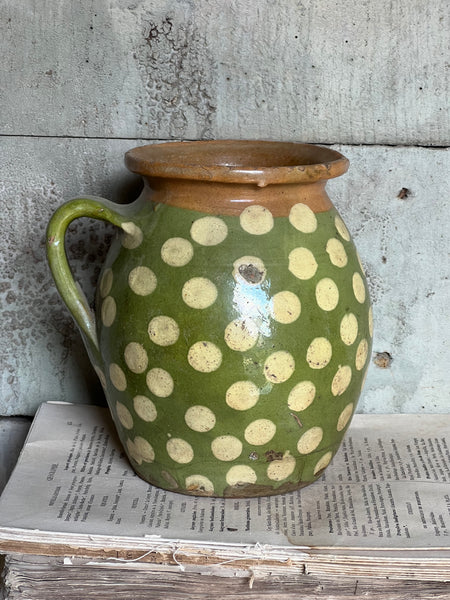 Stunning Spotted Green Pot