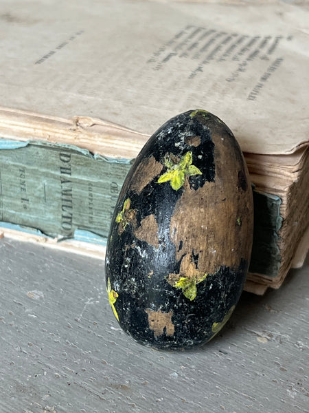 Vintage Painted Rustic Egg