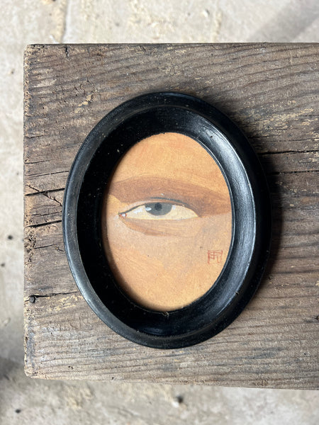 Antique Small French Eye Painting
