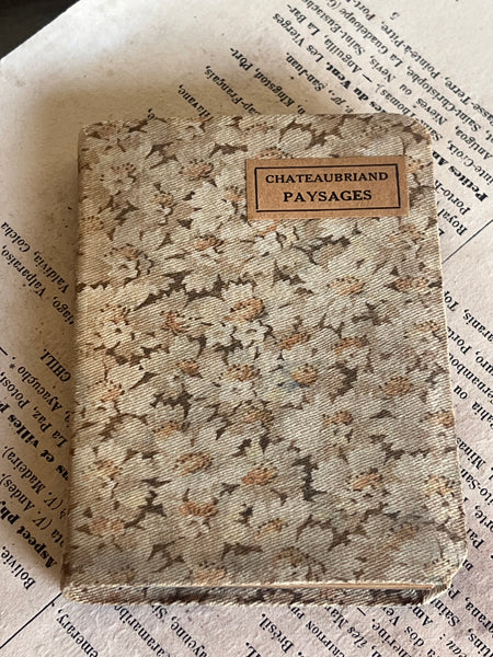 Miniature Fabric French Book