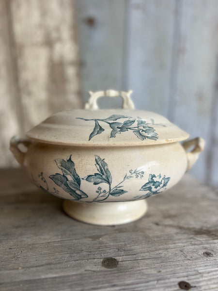 French Transferware Lidded Souperie