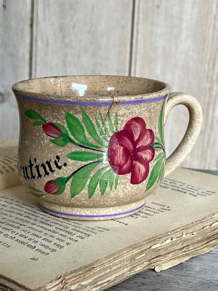 Antique Clementine Crazed Cup