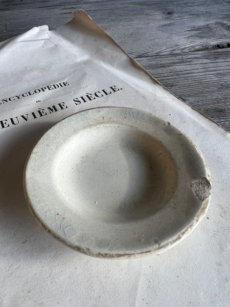 Mini french worn plate