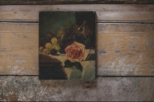 French Antique Floral on Canvas