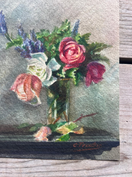 Beautiful Small Floral  Watercolour Painting