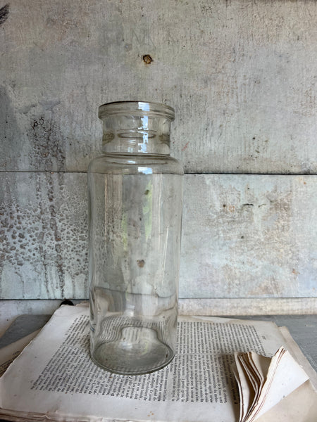 French Vintage Glass Preserves Jar