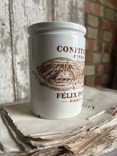 Vintage French Felix Potin Jar