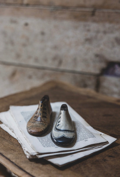Vintage French Hand Painted Shoe-last